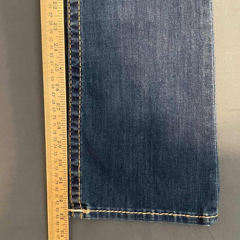 $235 NWT True Religion Size 27 Havana Bootcut Big T Jeans Blue Havana - Picture 9 of 12